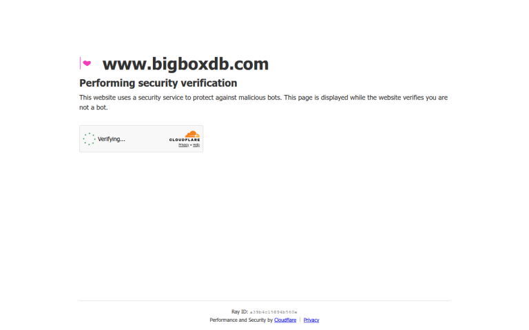 Screenshot of BigBoxDB