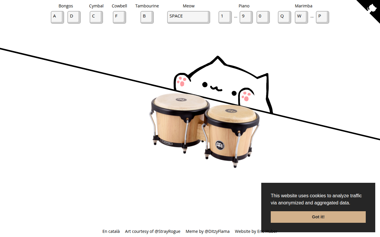 Screenshot of Bongo Cat