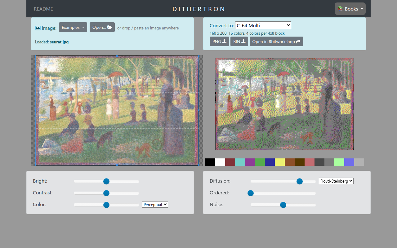 Screenshot of Dithertron