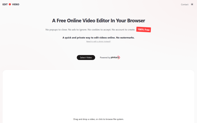 Screenshot of Edit Video