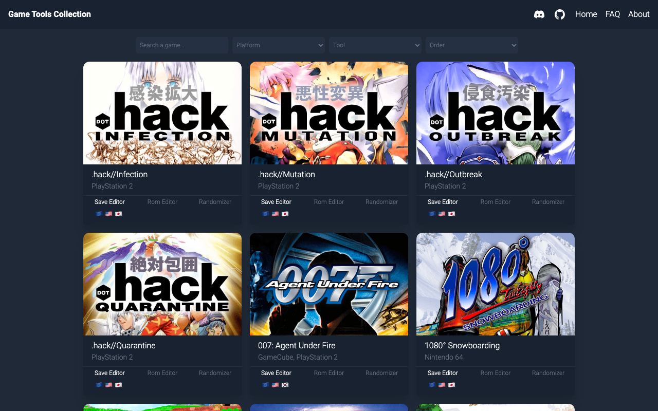 Screenshot of Game Tools Collection