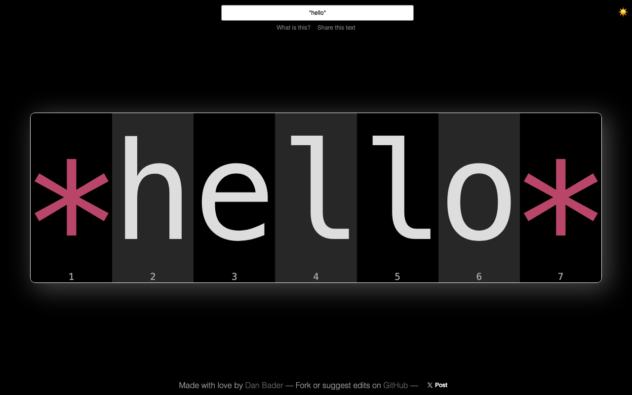 Screenshot of Large Type