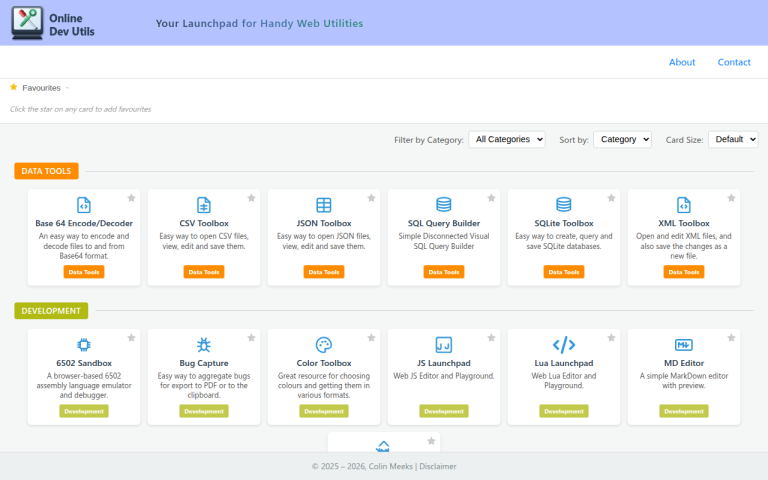Screenshot of Online Dev Utils