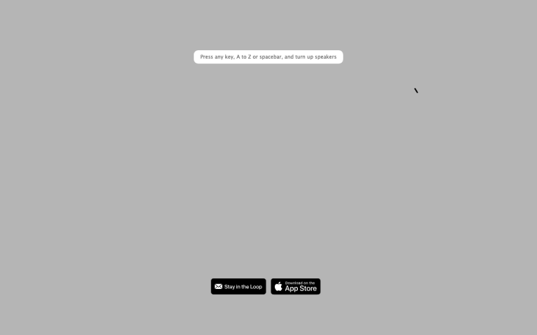 Screenshot of Patatap