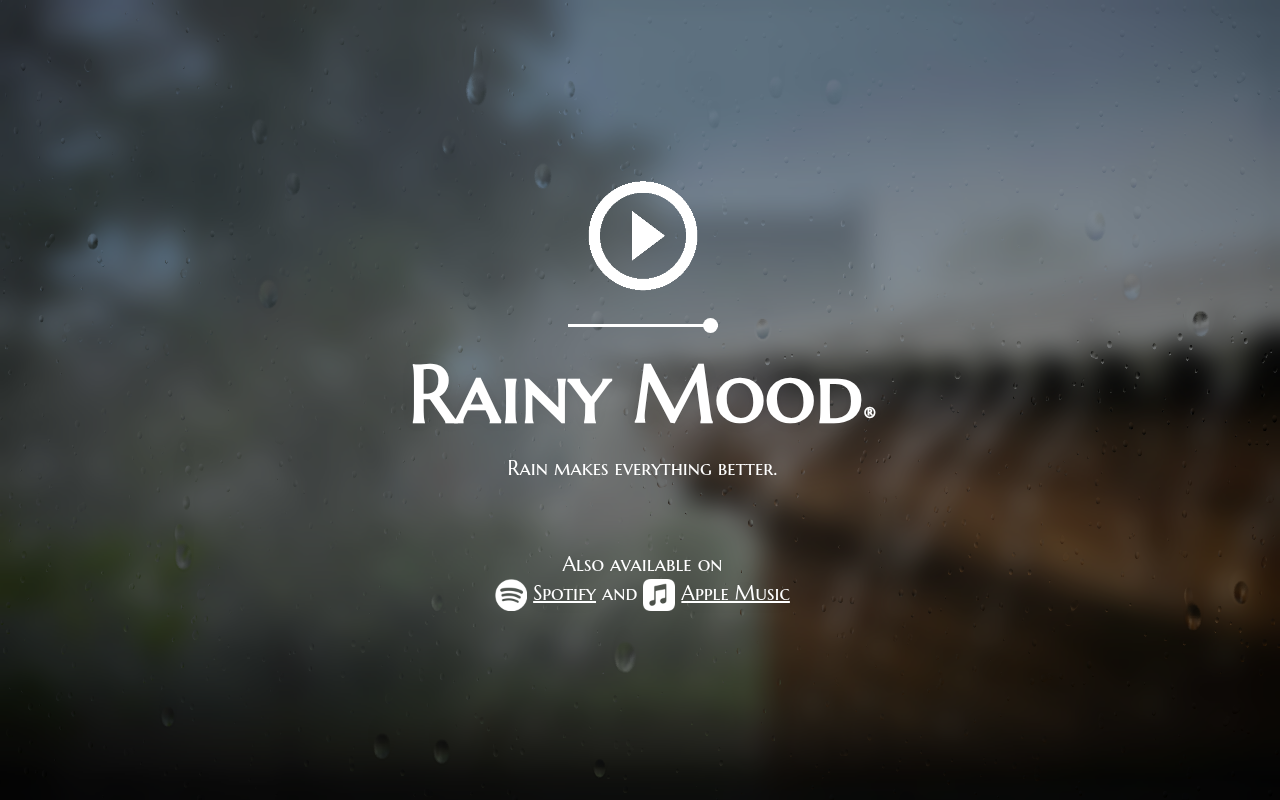 Screenshot of Rainy Mood