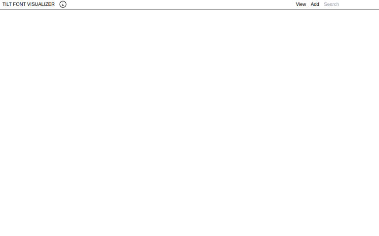 Screenshot of TILT Font Visualizer