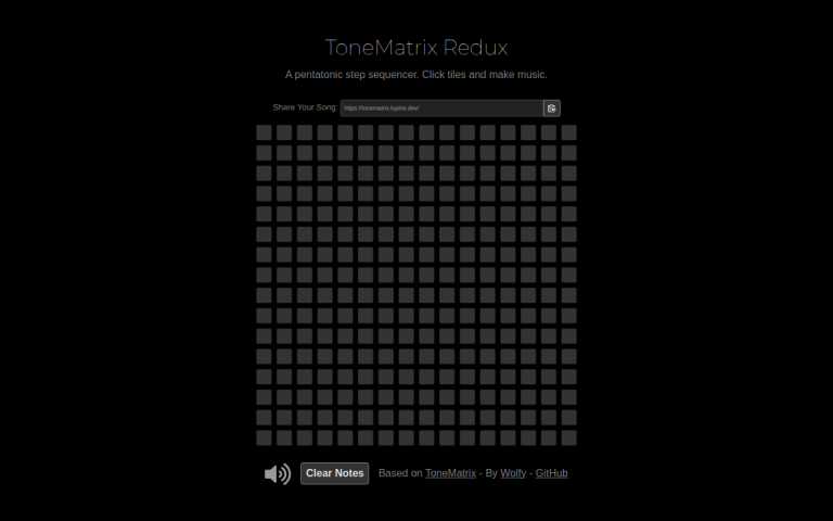 Screenshot of Tonematrix Redux
