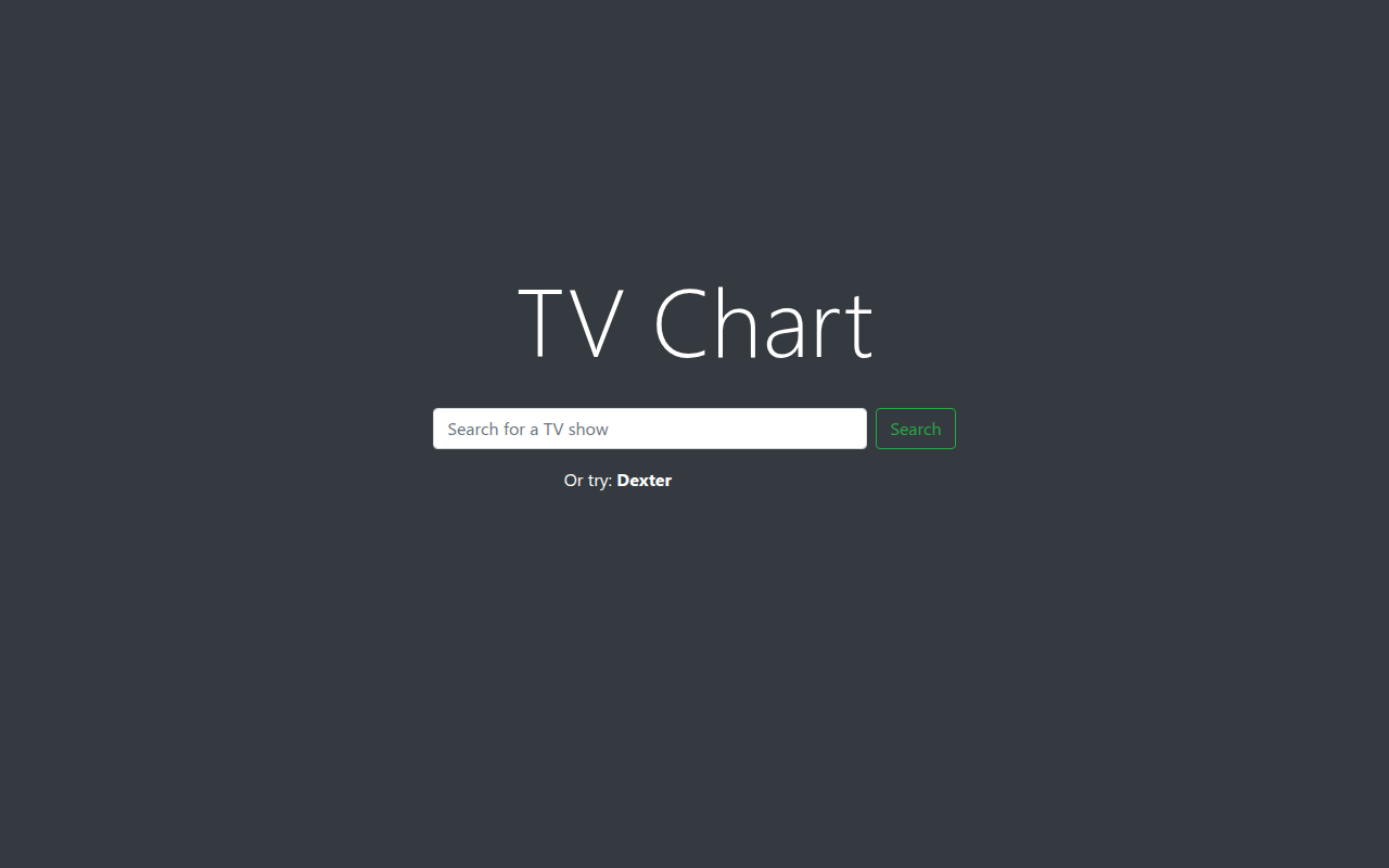 Screenshot of TV Chart