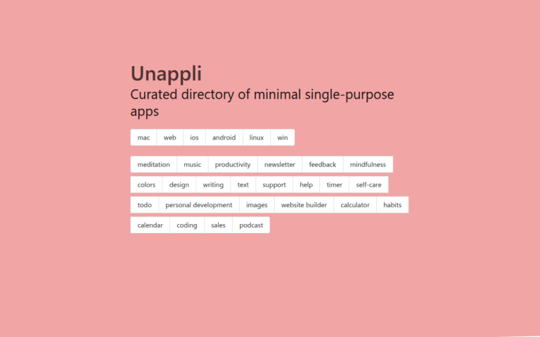 Screenshot of Unappli