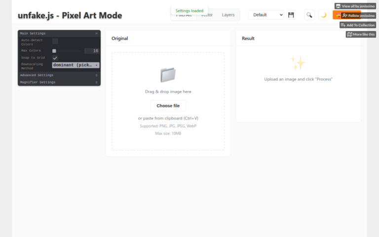 Screenshot of Unfaker